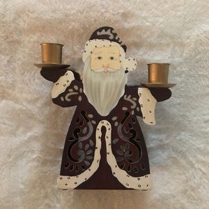 PARTYLITE Old Saint Nick Candle Holder P7706